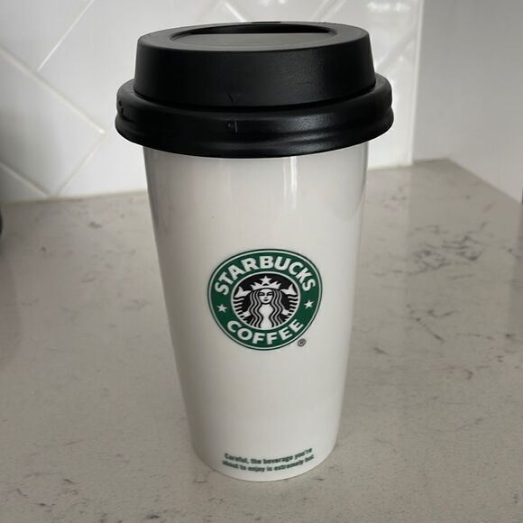 2009 Starbucks Ceramic Travel Mug - Picture 1 of 5